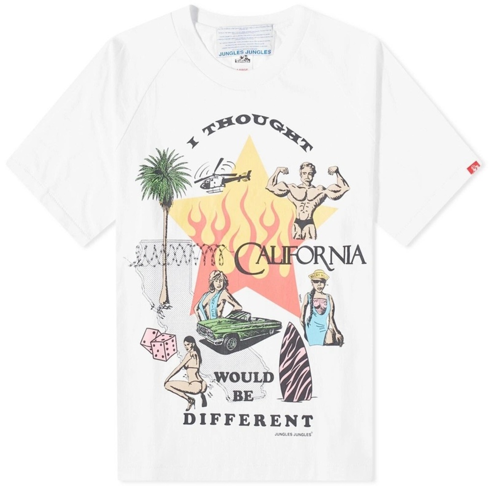 NWT Jungles Jungles I Thought California Would Be Different Tee